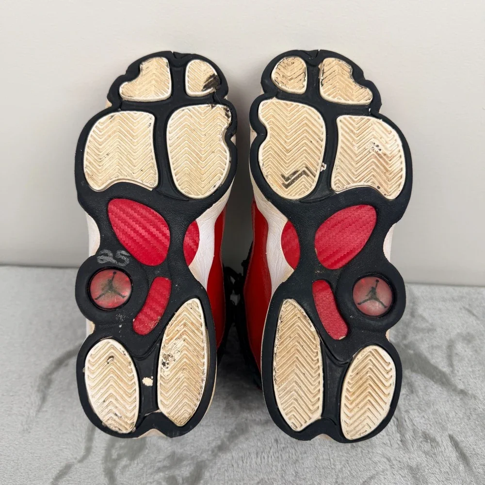 Jordan 6 Rings Bred‎ Red Black White 323419-060 Men's Size 4Y Sneakers